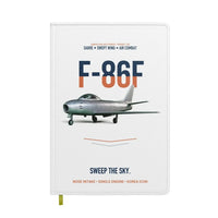 Thumbnail for F-86F Sabre Sweep The Sky design on white notebook