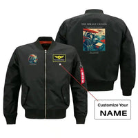 Thumbnail for VINTAGE G4337 - The Mirage Chaser - Bomber Jacket design on black+name