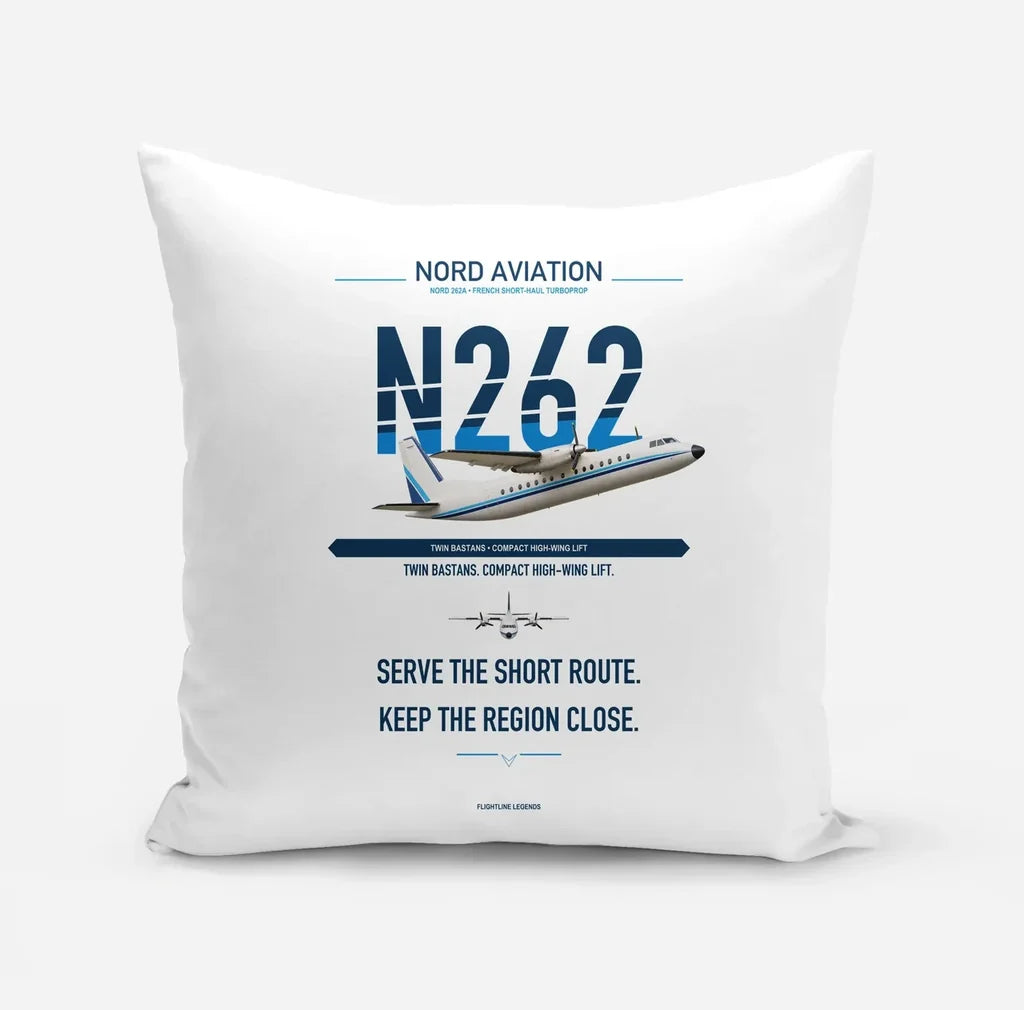 Nord 262A design on white pillow
