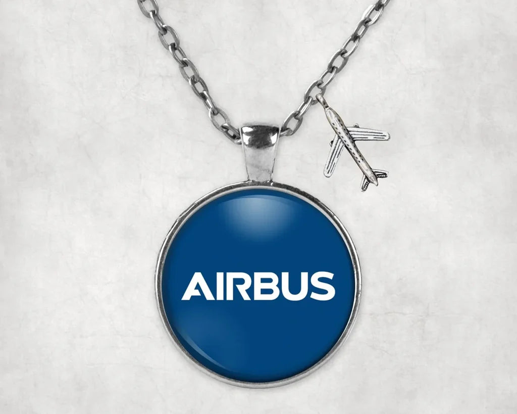 Airbus & Text Necklace - view 2