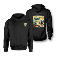 Thumbnail for VINTAGE G4287 - The Powder Morning Lift - Double-Side Hoodie design on black double side