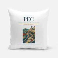 Thumbnail for Perugia San Francesco d'Assisi – Umbria International Airport (PEG) design on white pillow