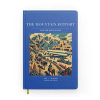 Thumbnail for VINTAGE G4123 - The Mountain Jetport - Designed Notebooks design on blue