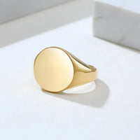 Thumbnail for NO Design 14MM Stainless Steel Smooth aviation ring in stainless steel.