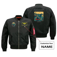 Thumbnail for VINTAGE G4278 - The Postmaster's Rowboat - Bomber Jacket design on black+name