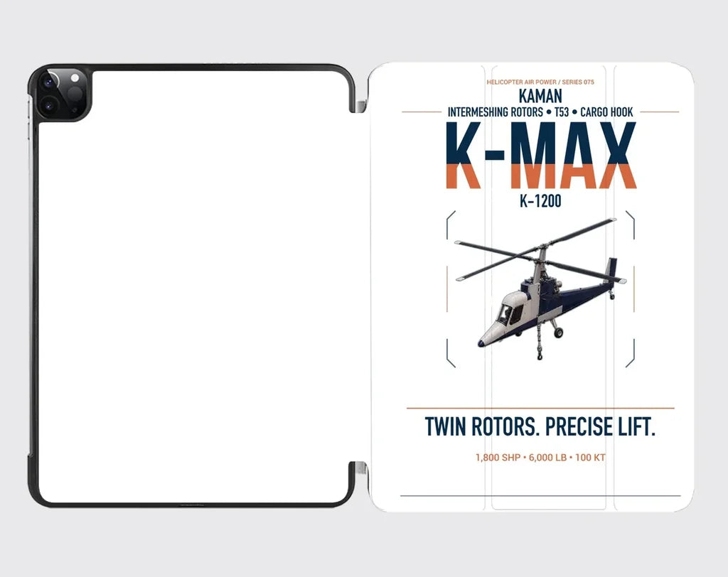 Kaman K-1200 K-MAX design on white ipad tablet case