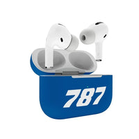 Thumbnail for Boeing 787 Flat Text AirPods Pro plastic case - Blue