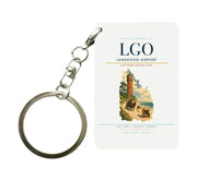 Thumbnail for Langeoog Airport (LGO) design on white key chain