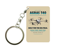 Thumbnail for DJI Agras T40 Key Chain design on beige key chain