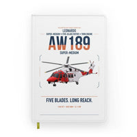Thumbnail for Leonardo AW189 design on white notebook