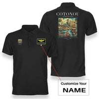 Thumbnail for COTONOU - Poster - Double-Side Polo - Black + Name