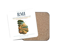 Thumbnail for Federico Fellini International Airport (RMI) design on white 1 piece coaster