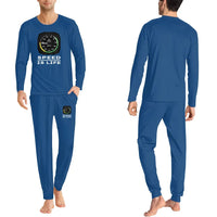 Thumbnail for Speed Is Life men pajamas - Blue