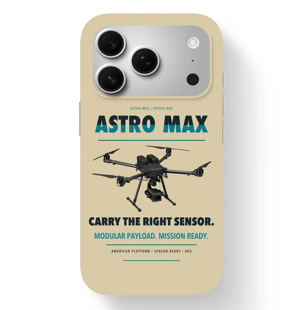 Freefly Astro Max Case design on beige iphone case