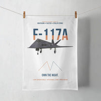 Thumbnail for F-117A Nighthawk Own The Night design on white towel