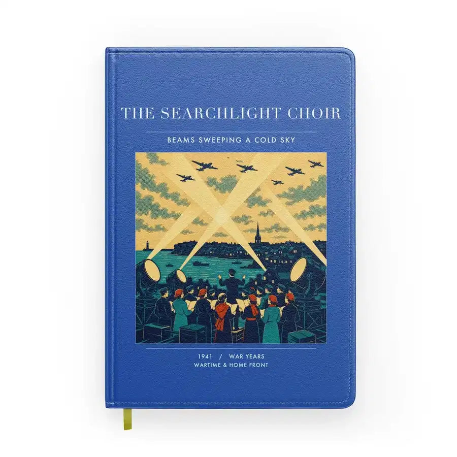 VINTAGE G4504 - The Searchlight Choir - Designed Notebooks design on blue