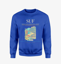 Thumbnail for Lamezia Terme International Airport (SUF) design on blue sweatshirt