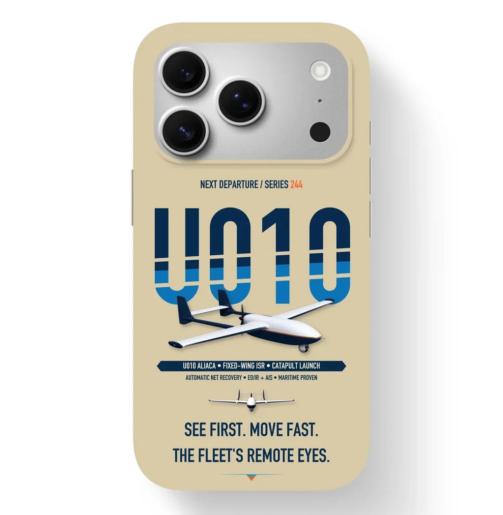 Airbus U010 Aliaca Fixed-wing Case design on beige iphone case