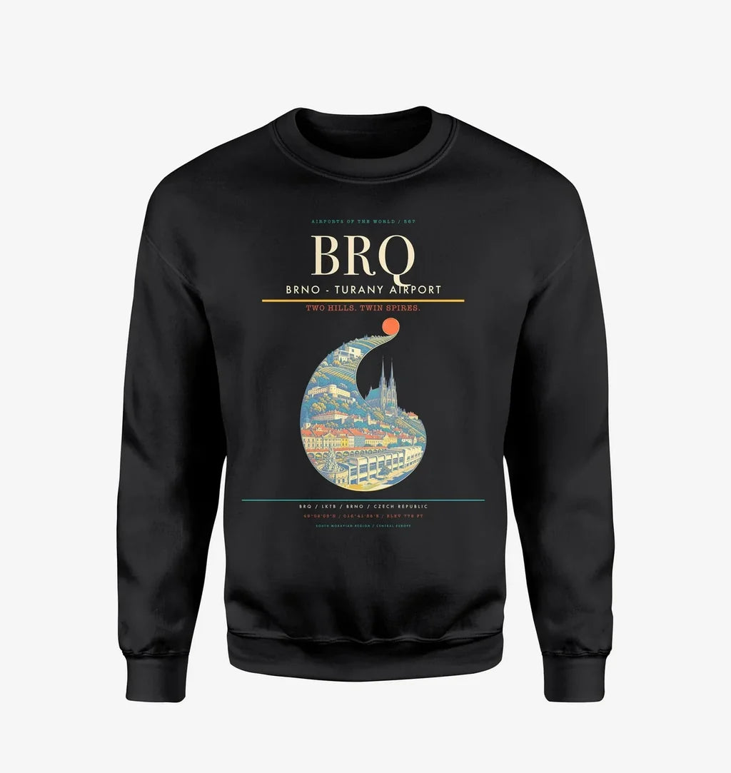 Brno - Turany Airport BRQ Sweatshirt - Black