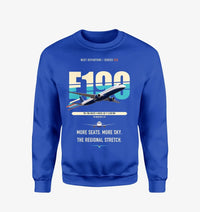 Thumbnail for Embraer E190 design on blue sweatshirt