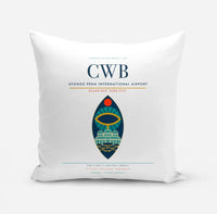 Thumbnail for Afonso Pena International Airport (CWB) design on white pillow