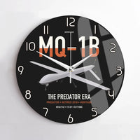 Thumbnail for MQ-1B Predator design on black no frame wall clock