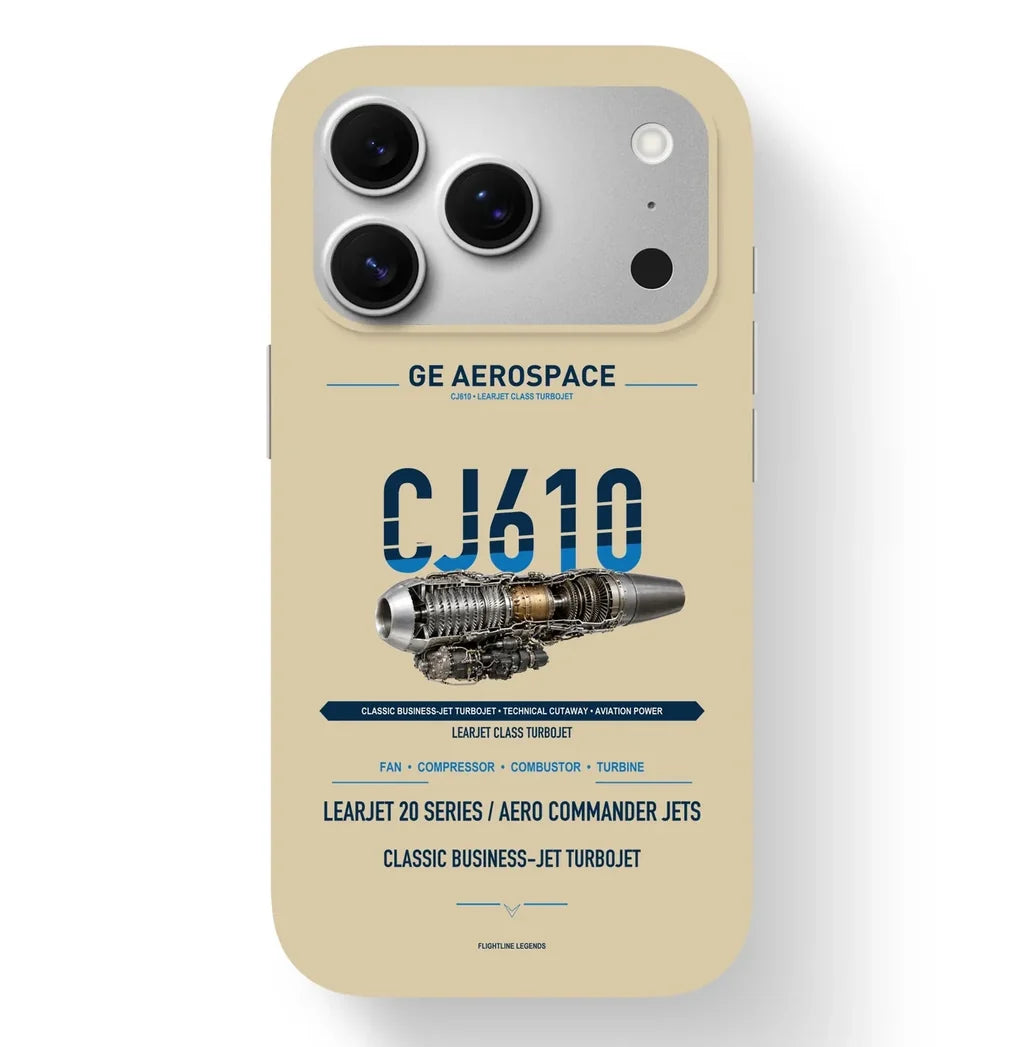 CJ610 Case design on beige iphone case