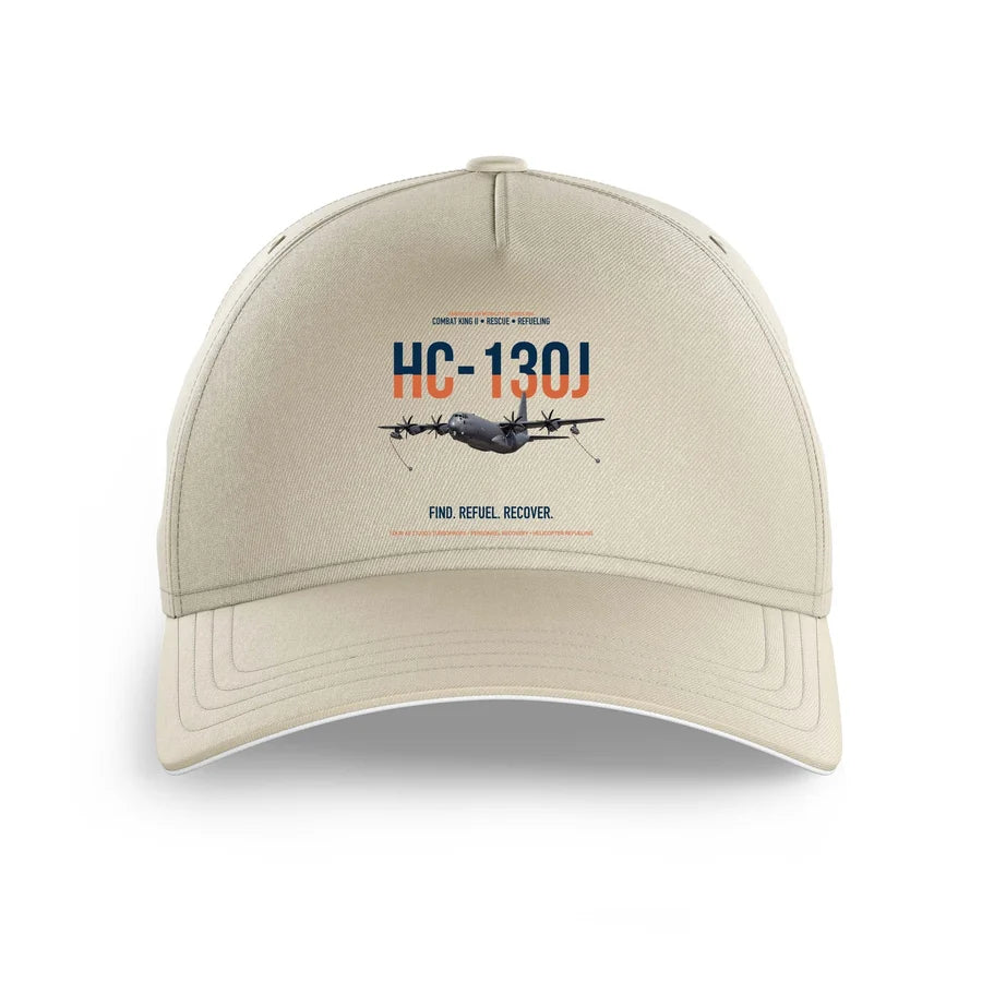 HC-130J COMBAT KING II design on beige printed hat