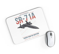 Thumbnail for SR-71A Blackbird design on white rectangle mouse pad