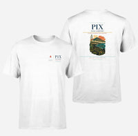 Thumbnail for Pico Airport (PIX) design printed on white double-side t-shirt