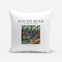 Thumbnail for SOUTH BEND - Poster - Pillow - White