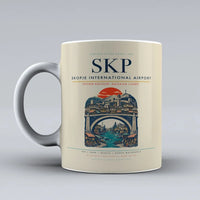 Thumbnail for Skopje International Airport SKP Mug - Beige