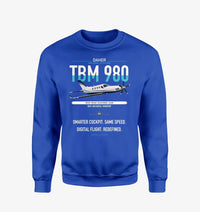 Thumbnail for Daher TBM 980 design on blue sweatshirt