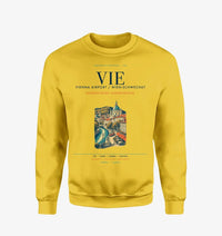 Thumbnail for Vienna Airport (VIE) design on yellow sweatshirt