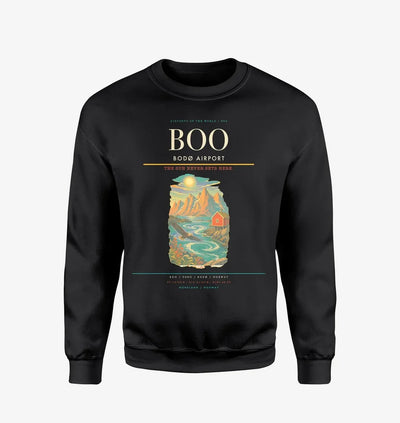Bodø Airport BOO Sweatshirt - Black