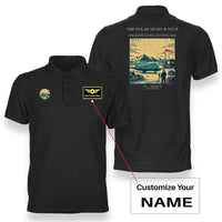 Thumbnail for VINTAGE G4357 - The Polar Night Watch - Double-Side Polo T-Shirt design on black+name
