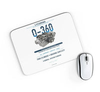 Thumbnail for O-360 design on white rectangle mouse pad