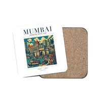 Thumbnail for MUMBAI - Poster - Coaster - White
