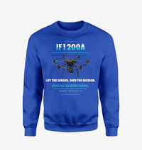 Thumbnail for Inspired Flight IF1200A design on blue sweatshirt