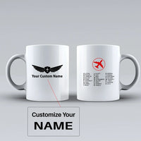 Thumbnail for Aviation Alphabet 2 Ceramic White aviation design on ceramic mug, premium ceramic with glazed finish.