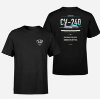 Thumbnail for Convair CV-240 design on black t shirt