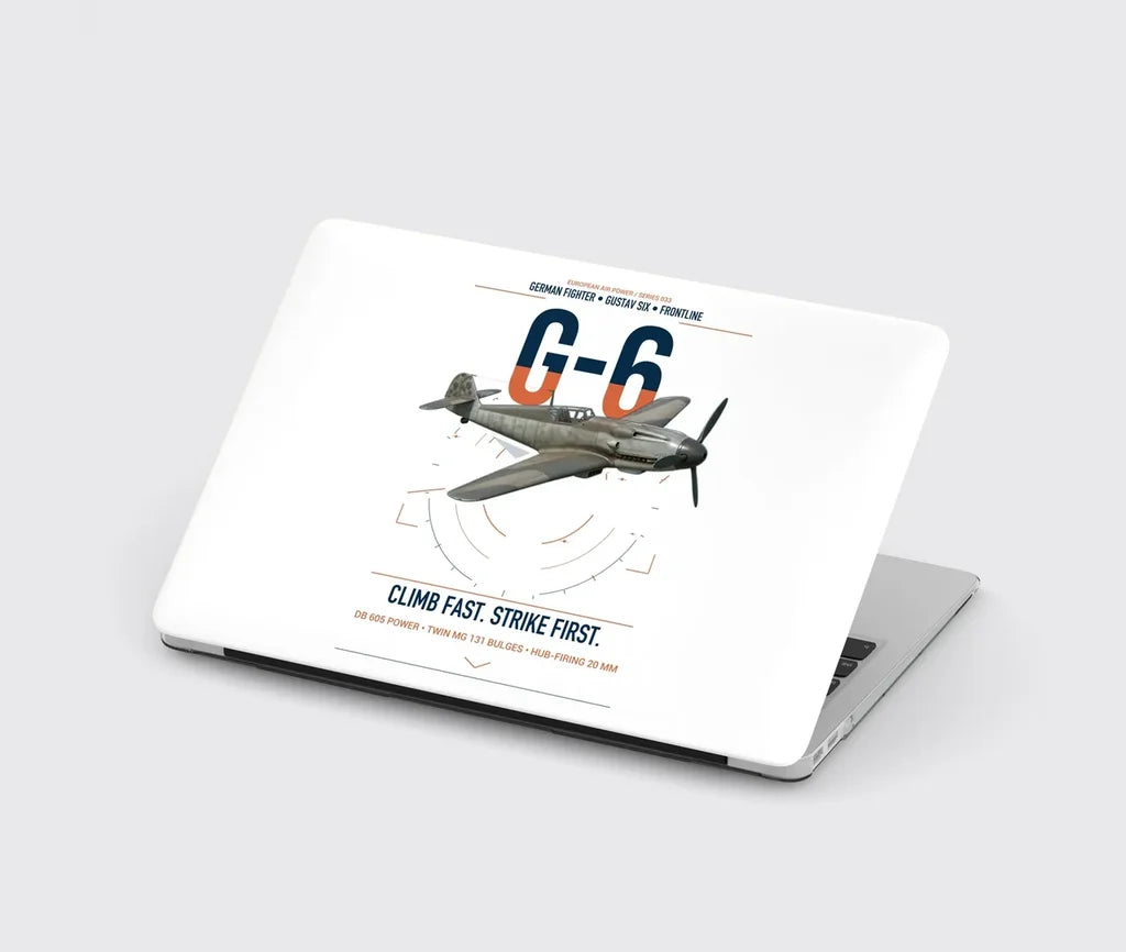 Messerschmitt Bf 109G-6 design on white MacBook case