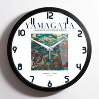 Thumbnail for YAMAGATA - Poster - Wall Clock Framed - White