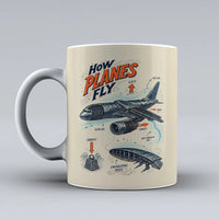 Thumbnail for 616 - How Planes Fly V2 - Mug design on beige signal