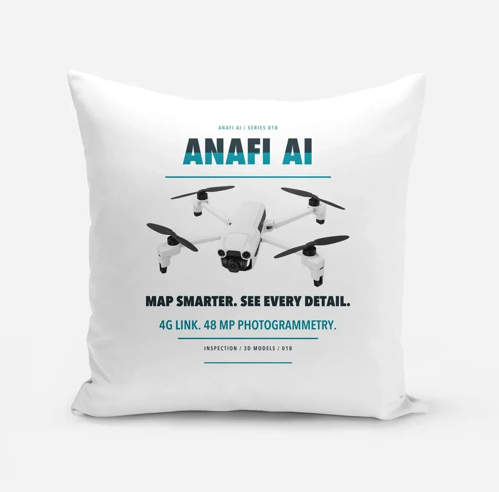 Parrot ANAFI Ai design on white pillow