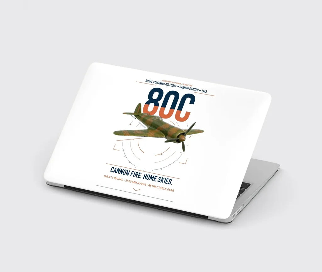 IAR 80C design on white MacBook case