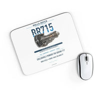 Thumbnail for BR715 design on white rectangle mouse pad