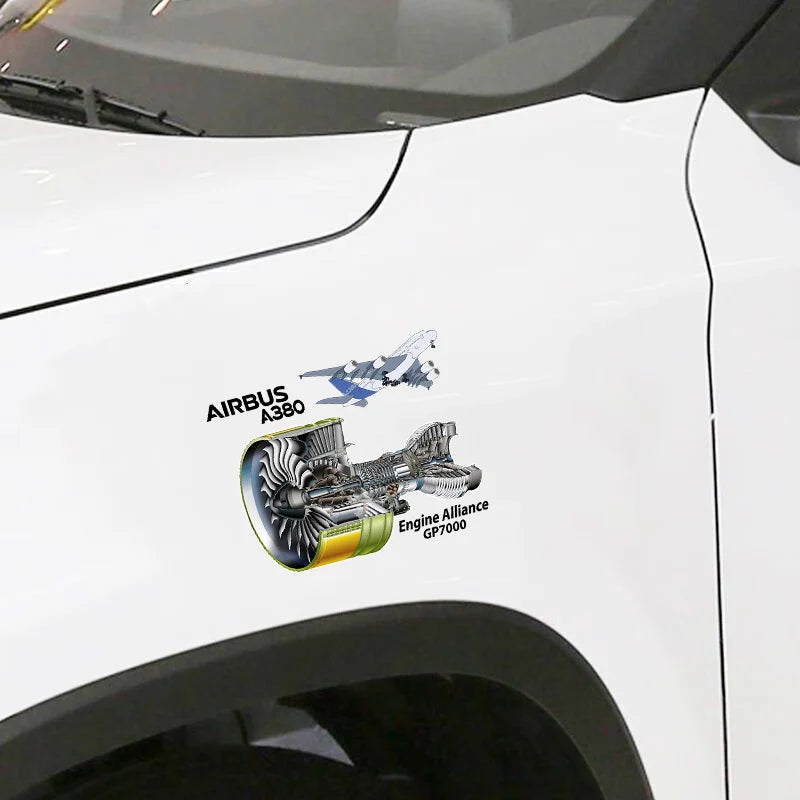 Airbus A380 Car Sticker - view 2