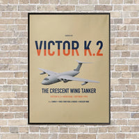 Thumbnail for Handley Page Victor K.2 vertical canvas print - framed - beige background