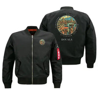 Thumbnail for DOUALA - Badge - Bomber Jacket - Black